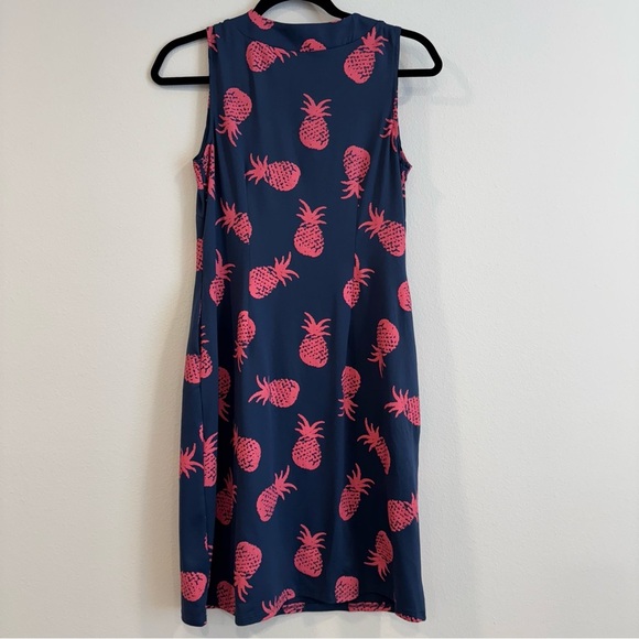 Sunsets & Sweet Tea Sheath Dress Pineapple Beach Resort Vacation Nylon S - Picture 2 of 6